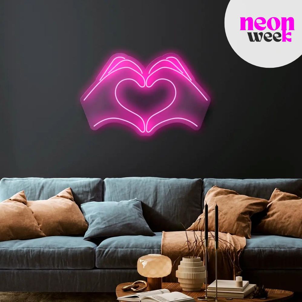 Heart Hands Neon Sign - Neon Week
