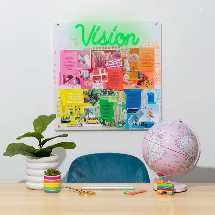 Vision Board Set - Green - Neon Week