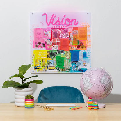 Vision Board Set - Pink - Neon Week